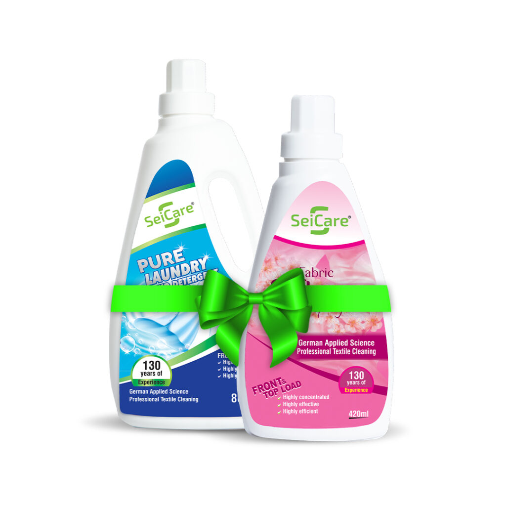 Pure Laundry Liquid Detergent + Fabric Softener Soft Spring - Seicare